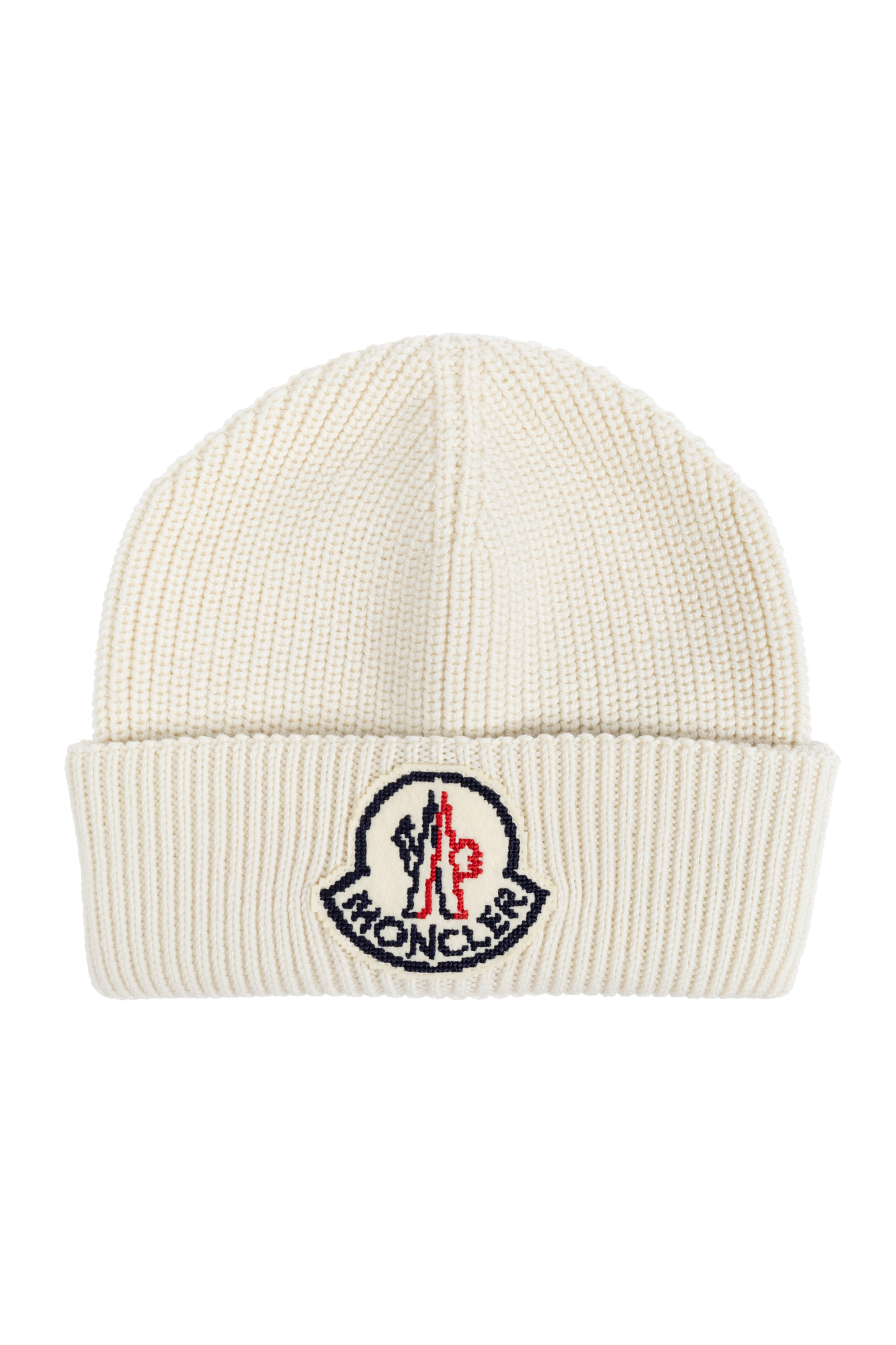 Cream Cap with logo patch Moncler Vitkac Italy